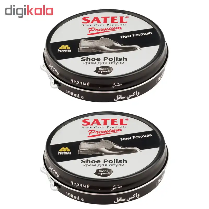 واکس کفش ساتل کد 19 بسته 2 عددی