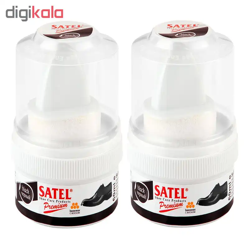 واکس کفش ساتل کد 21 بسته 2 عددی