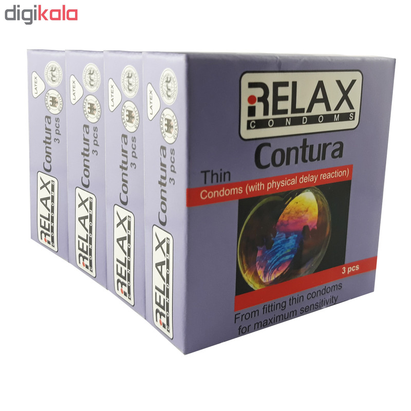 کاندوم ریلکس مدل CONTURA TINE کد b38 مجموعه 4 عددی