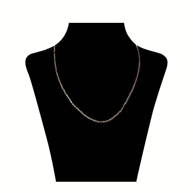زنجیر طلا 18 عیار زنانه طرح حلقه ای کد CH-001 -  - 1
