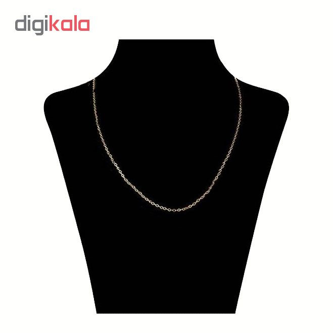 زنجیر طلا 18 عیار زنانه طرح حلقه ای کد CH-001