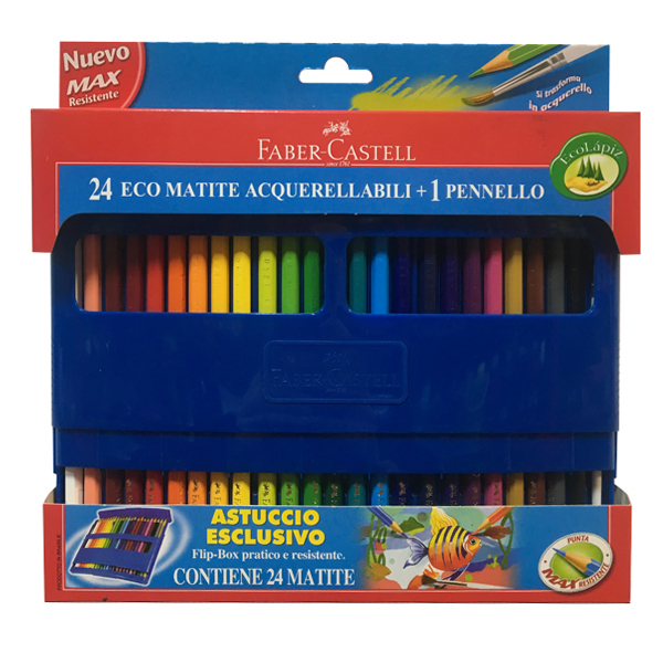 مداد رنگی 24 رنگ  فابر کاستل مدل پلاست فیلیپ