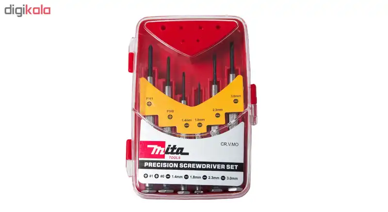 مجموعه 6 عددی پیچ گوشتی ساعتی میتا مدل CRVMO