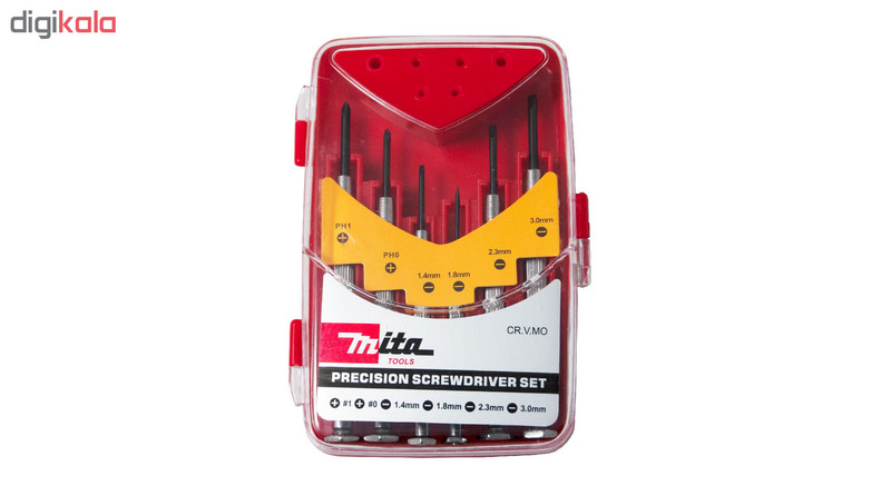 مجموعه 6 عددی پیچ گوشتی ساعتی میتا مدل CRVMO