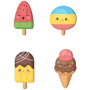 استیکر کلید و پریز ژیوار مدل Ice Creams بسته 4 عددی