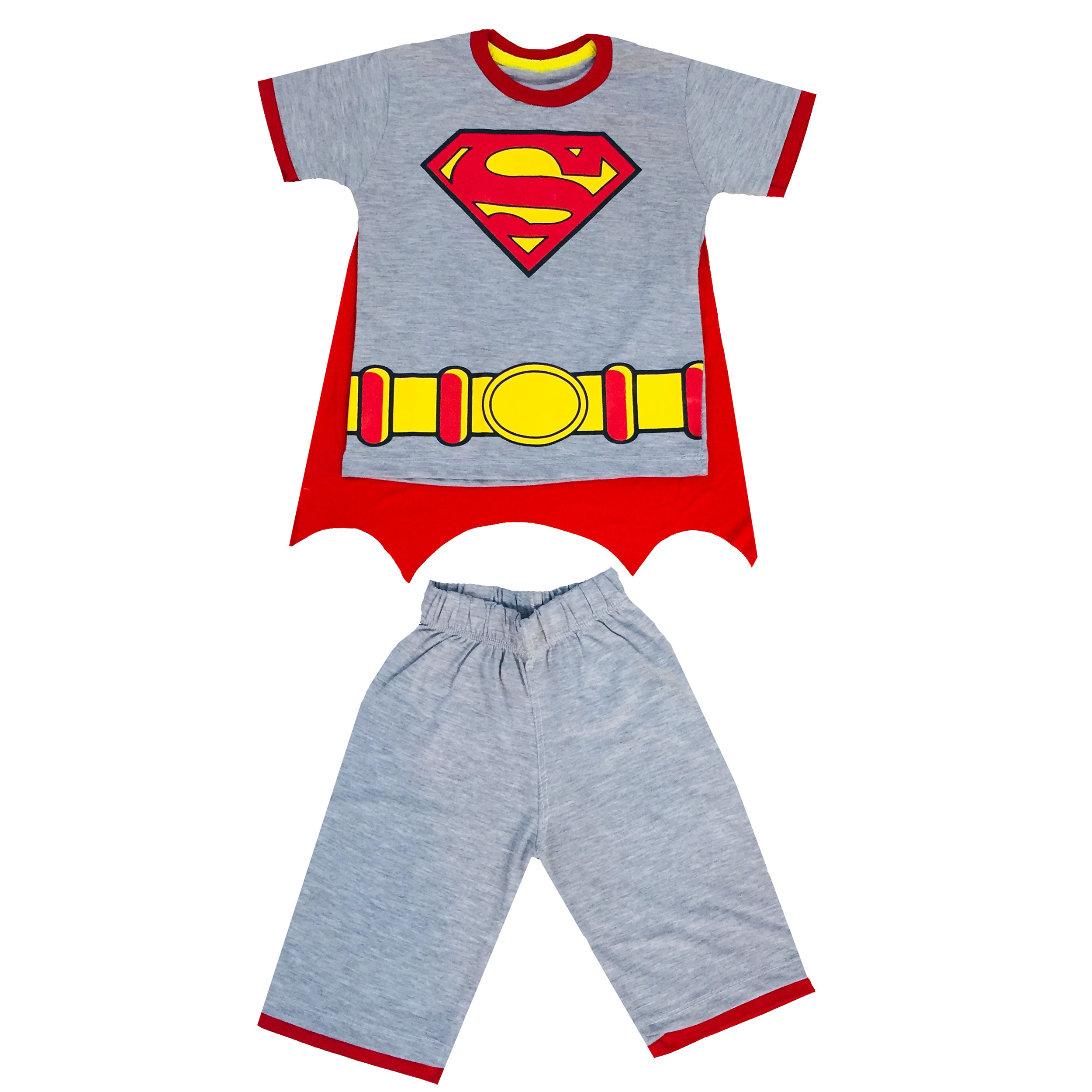 ست تی شرت و شلوارک پسرانه  طرح سوپرمن کد 19