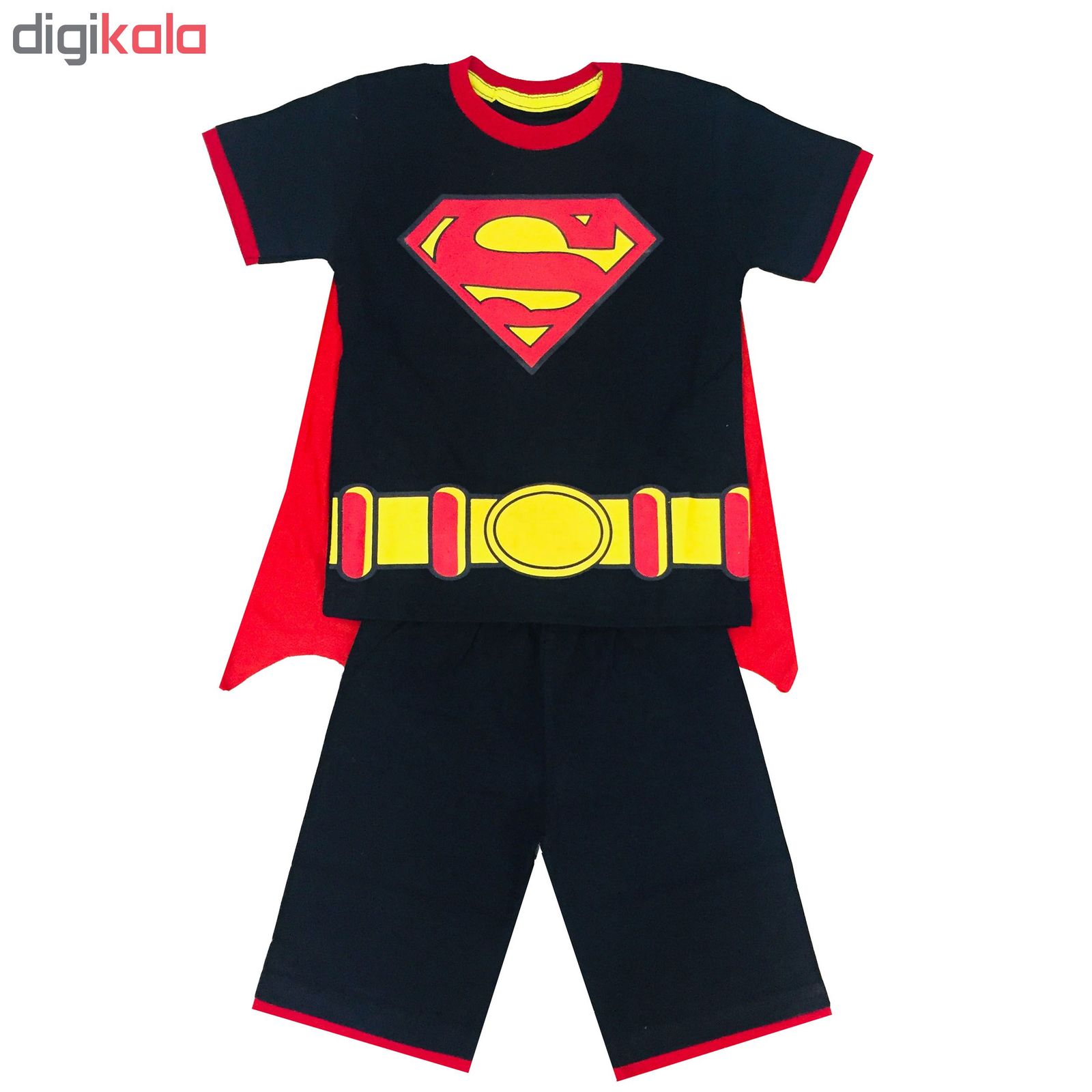 ست تی شرت و شلوارک پسرانه طرح سوپرمن کد 17 -  - 2