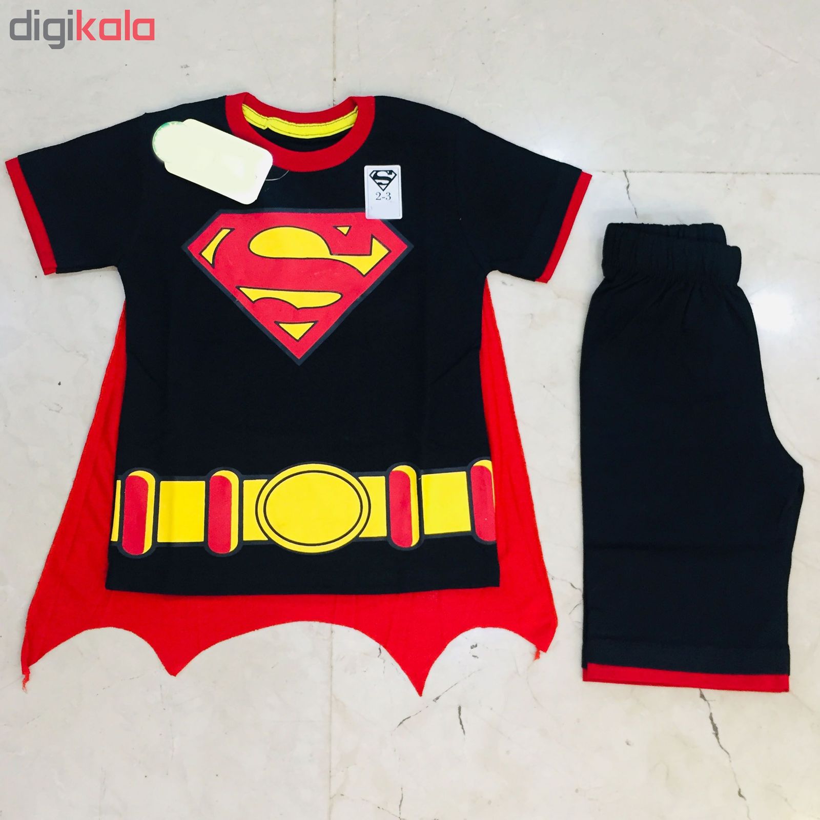 ست تی شرت و شلوارک پسرانه طرح سوپرمن کد 17 -  - 3