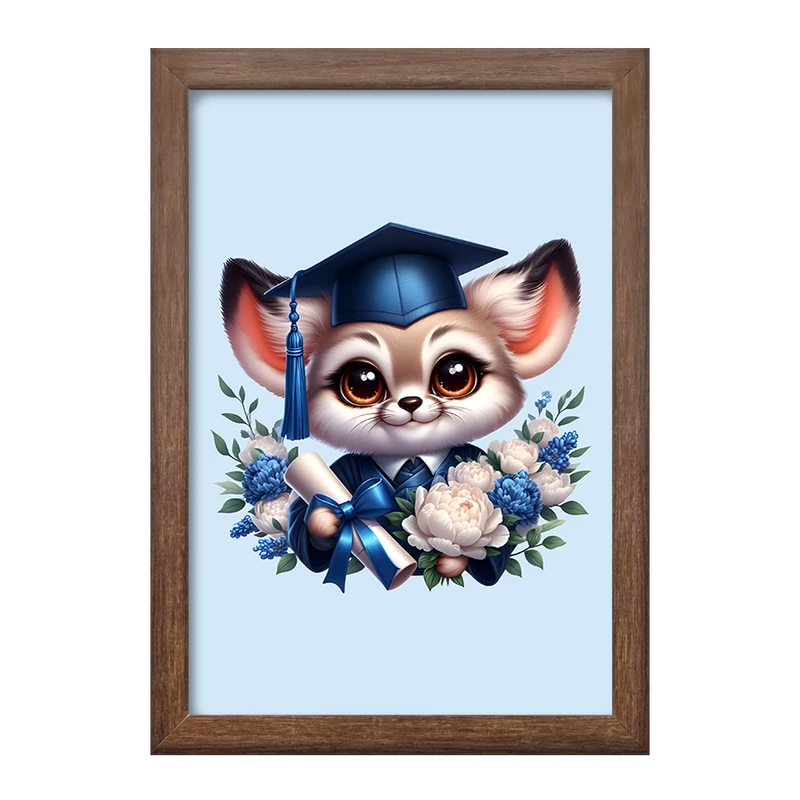 تابلو خندالو طرح گربه فارغ التحصیل کد F7692