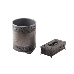 ست سطل و جای دستمال کاغذی دیانا مدل MPYT کد DLT-B974