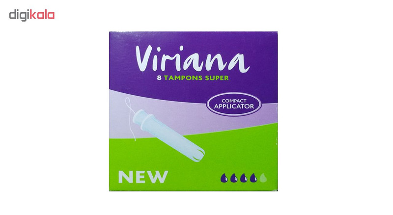 تامپون ویریانا مدل Super بسته 8 عددی