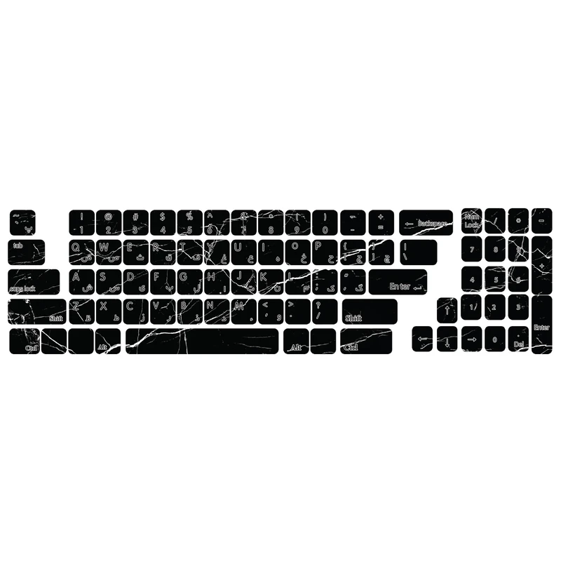 برچسب حروف فارسی کیبورد طرح ترک کد 110