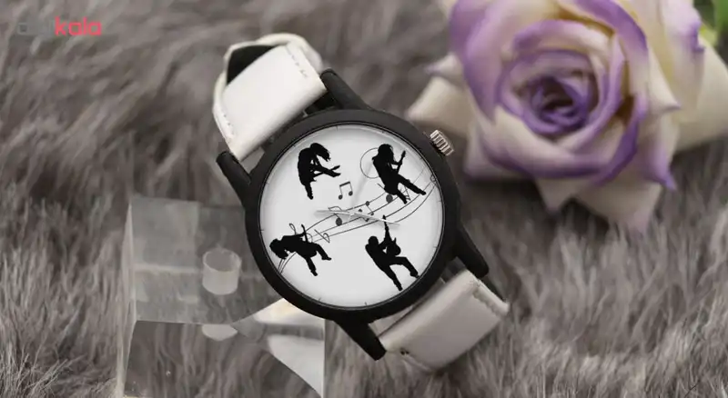 ساعت مچی عقربه ای طرح موسیقی مدل LF1461