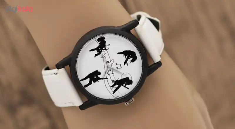 ساعت مچی عقربه ای طرح موسیقی مدل LF1461