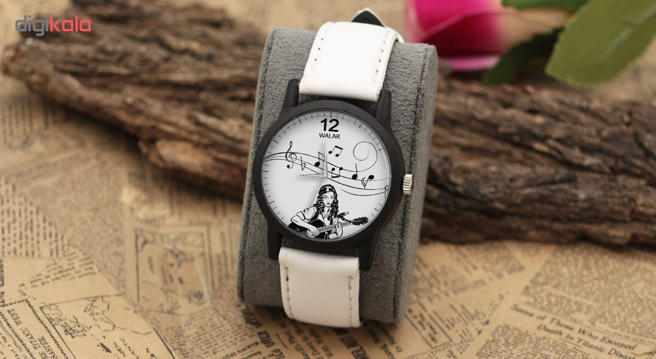ساعت مچی عقربه ای زنانه والار طرح موسیقی مدل LF1462