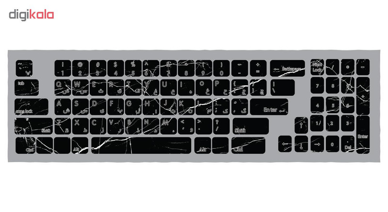 برچسب حروف فارسی کیبورد طرح ترک کد 110