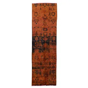 فرش دستباف رنگ شده سه متری کد 1922R