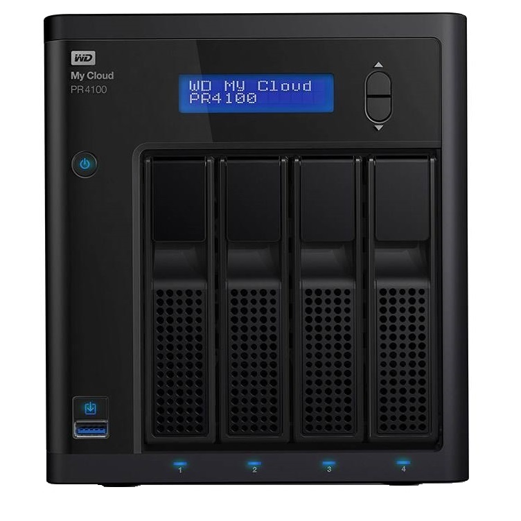 ذخیره ساز تحت شبکه وسترن دیجیتال مدل WD My Cloud PR4100 WDBNFA0080KBK 4-Bay