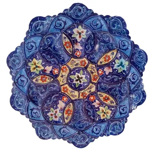 بشقاب میناکاری طرح نقاشی پرداز مدل گلناز کد 16