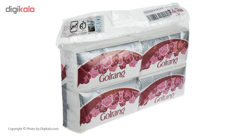 دستمال کاغذی 250 برگ گلرنگ مدل Flower بسته 4 عددی