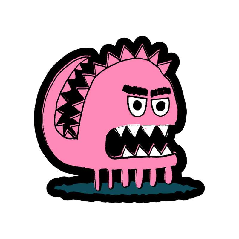 استیکر طرح Monster کد STP546