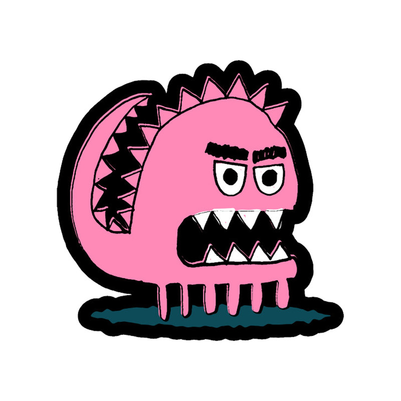 استیکر طرح Monster کد STP546