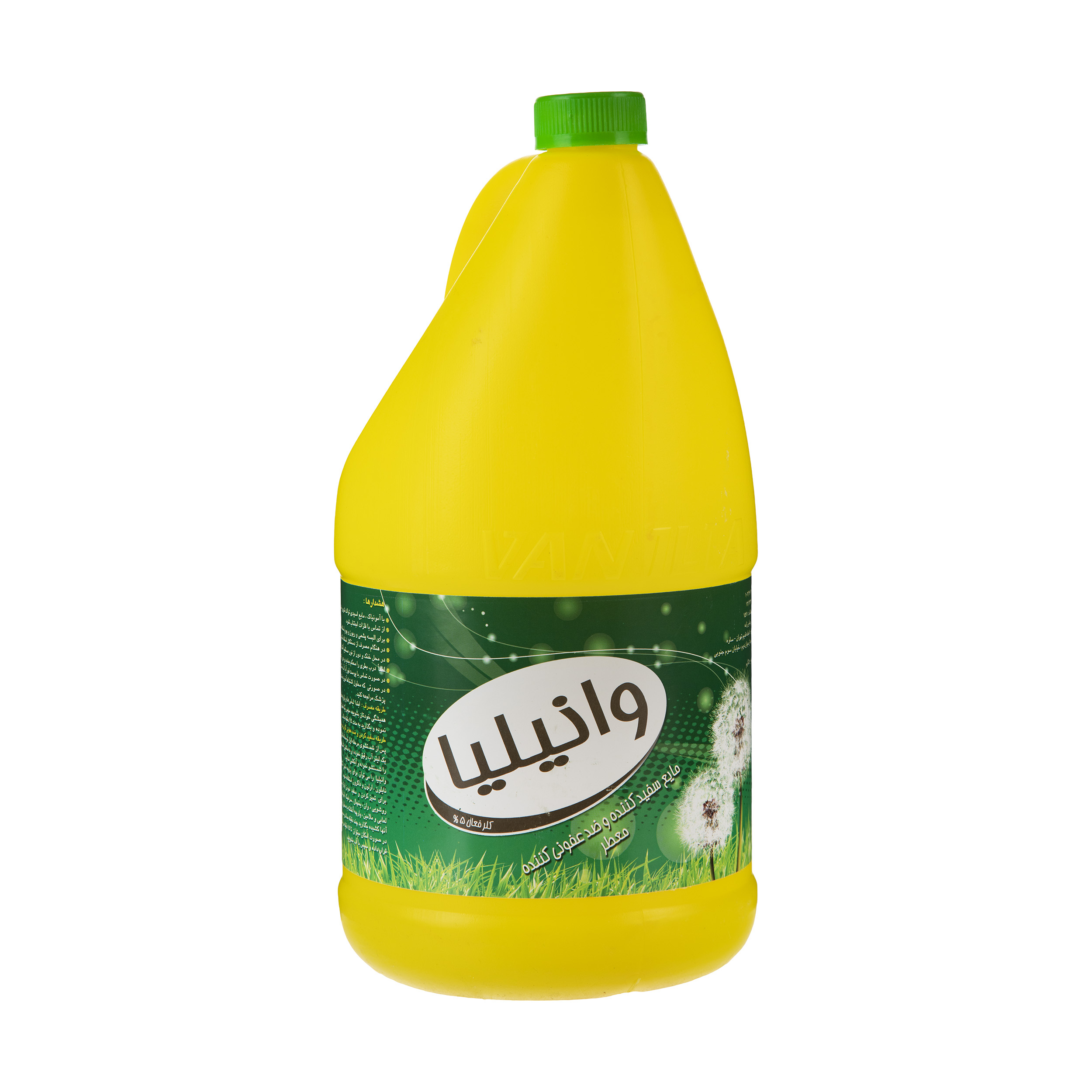 مایع سفید کننده و ضد عفونی کننده وانیلیا مدل Yellow حجم 4000 میلی لیتر