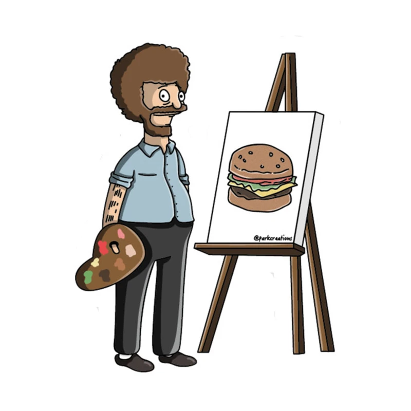 استیکر طرح باب راس کد STP581