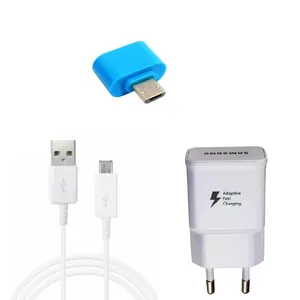 شارژر دیواری مدل EP-TA20EWE به همراه کابل تبدیل و مبدل microUSB