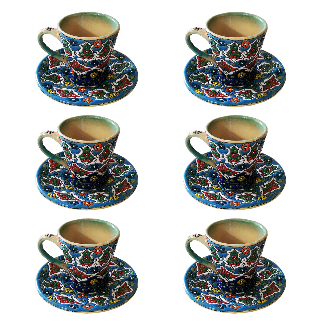 ست فنجان میناکاری کد M227 مجموعه 6 عددی