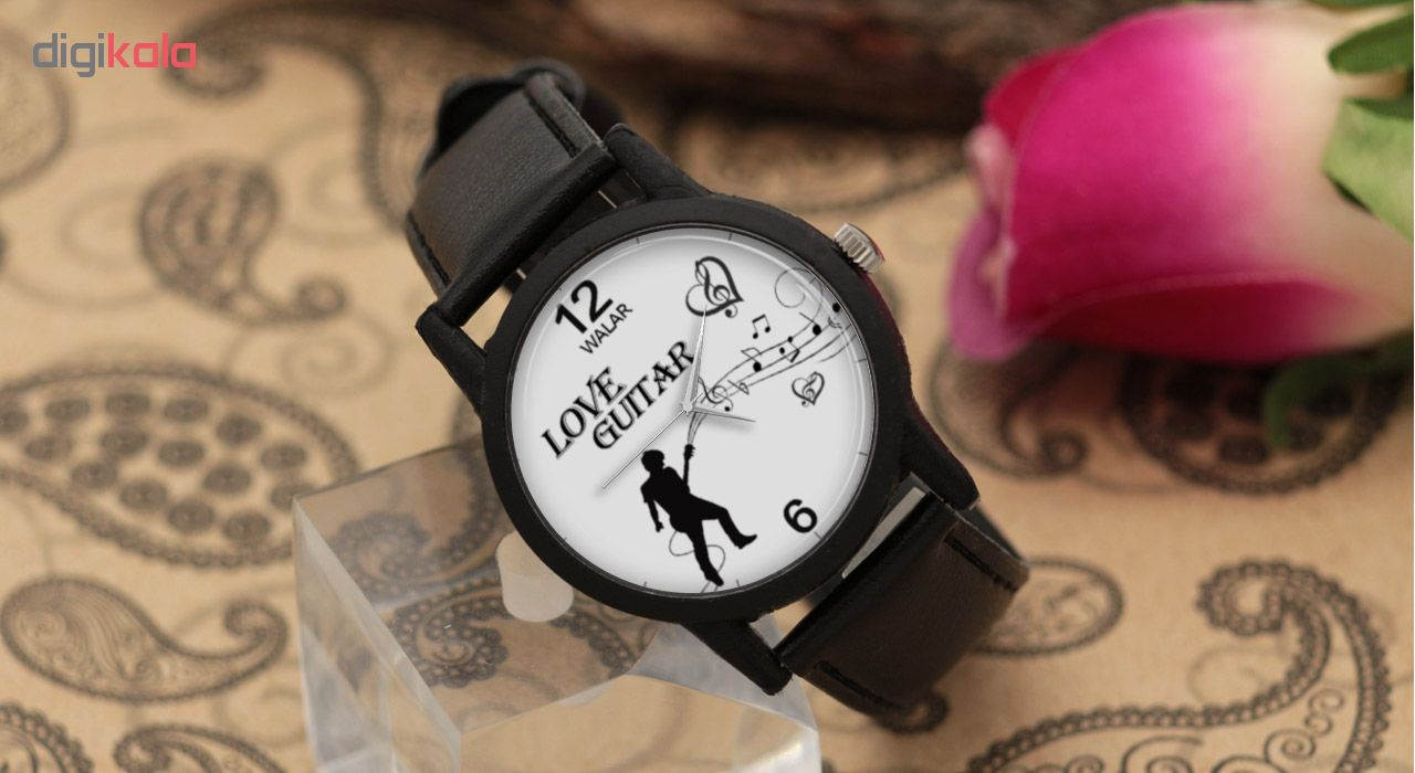 ساعت مچی عقربه ای والار طرح Love Guitar مدل LF1326