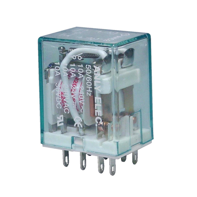 رله چراغ دار 8 پایه آنلی مدل AHC2N بسته 10 عددی