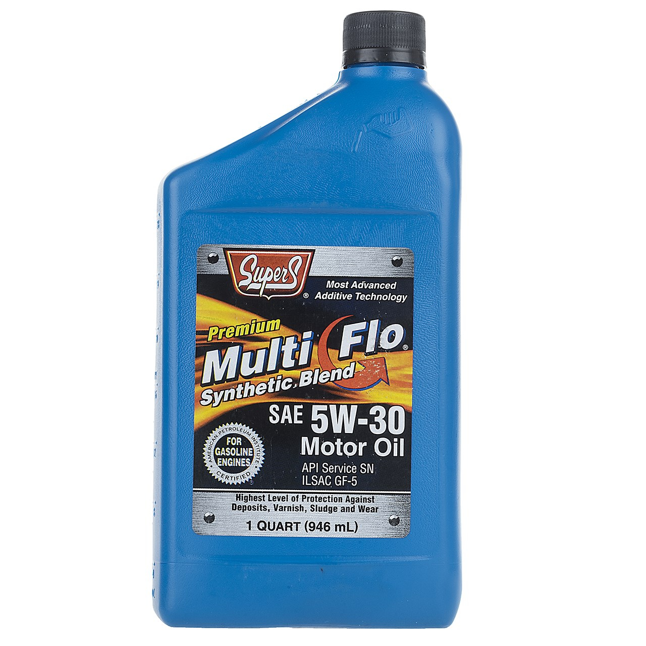 روغن موتور خودرو سوپر اس مدل Multi Flo 5W-30 حجم 946 میلی لیتر