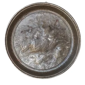 سینی قلمزنی طرح شکار کد888-02