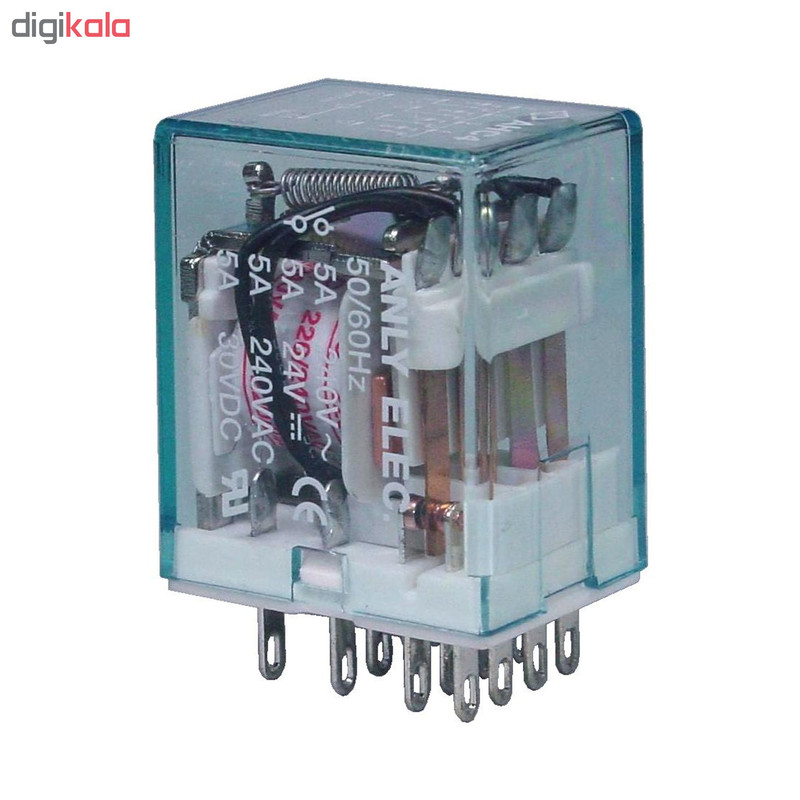 رله چراغ دار 14 پایه آنلی مدل 220-AHC4N بسته 10عددی رله چراغ دار 14 پایه آنلی مدل 220-AHC4N بسته 10عددی