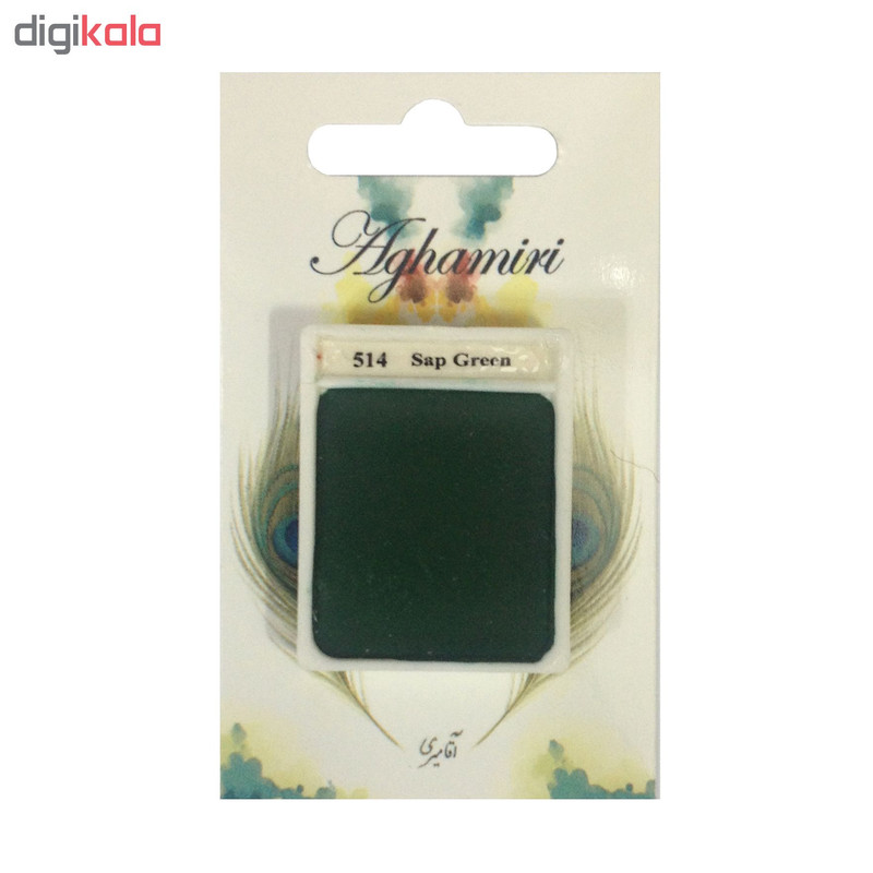 قرص آبرنگ آقامیری مدل sap green 514