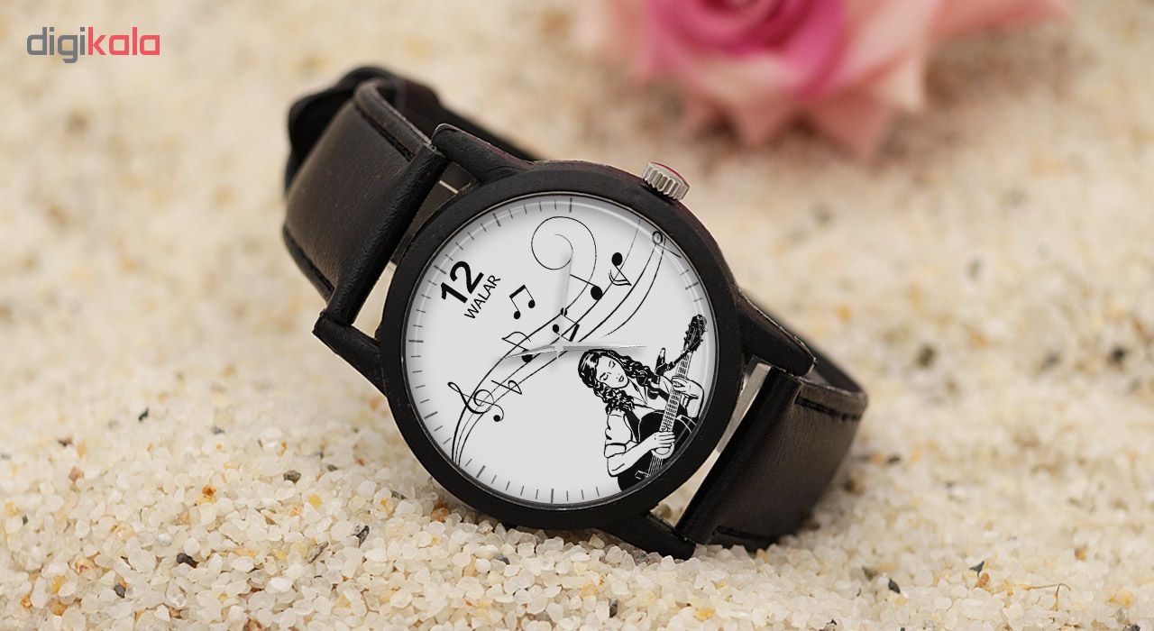 ساعت مچی عقربه ای زنانه والار طرح موسیقی مدل LF1331
