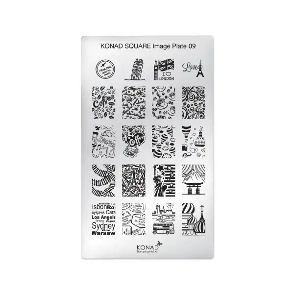 شابلون طراحی ناخن کناد کد 09