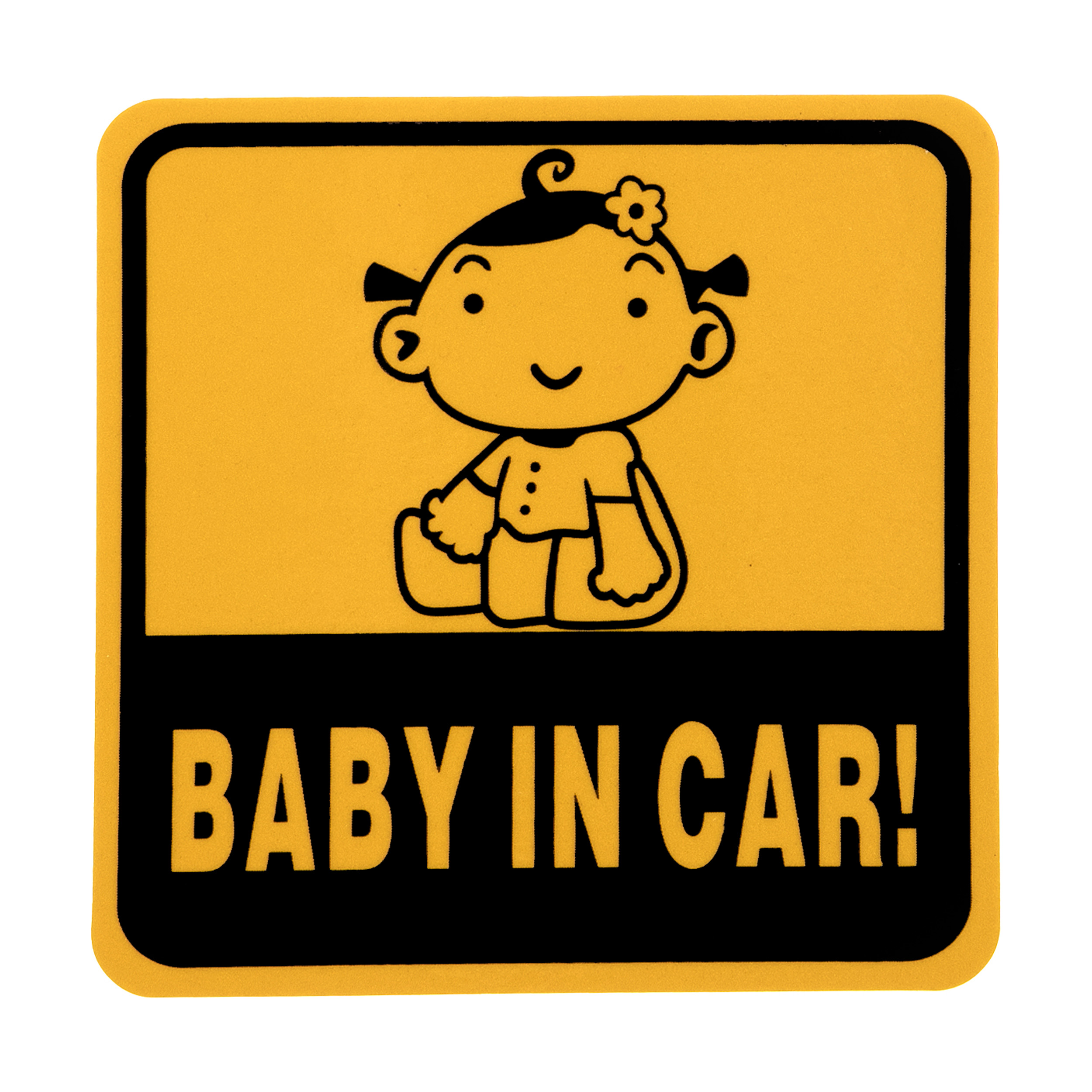 برچسب بدنه خودرو طرح BABY IN CAR کد 25