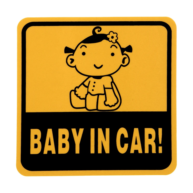 برچسب بدنه خودرو طرح BABY IN CAR کد 25