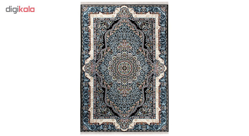 فرش ماشینی سهند کد VF12.DK زمینه سرمه ای