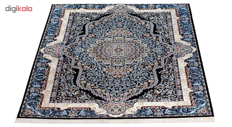 فرش ماشینی سهند کد VF12.DK زمینه سرمه ای