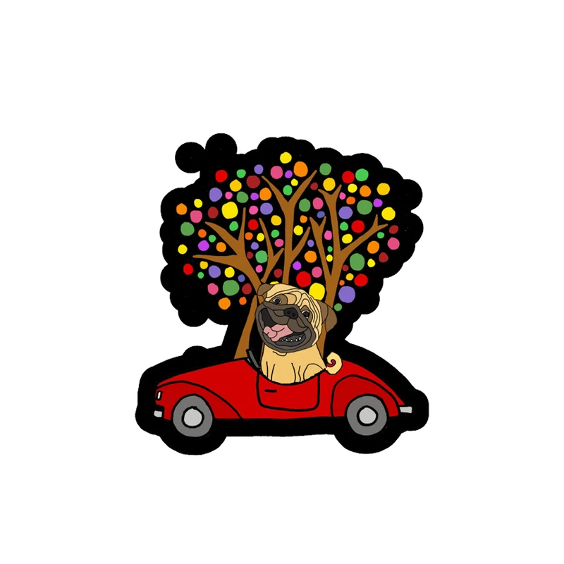 استیکر طرح سگ کد STP756