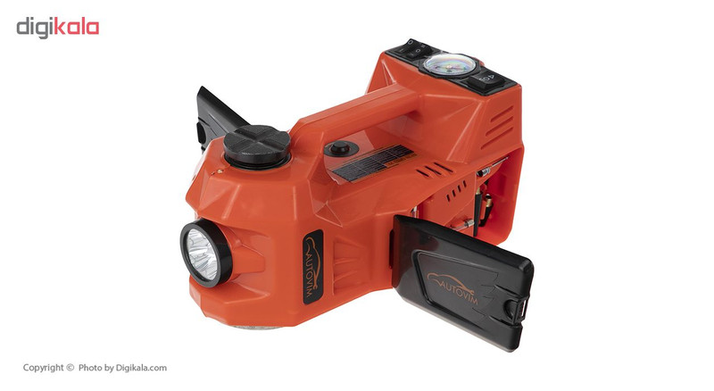 مجموعه پنچرگیری کمپرسور، جک و آچار بکس برقی خودرو اتوویم مدل 001