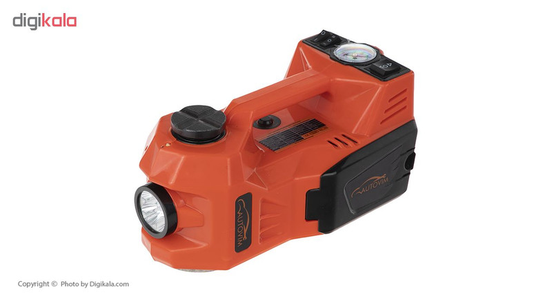 مجموعه پنچرگیری کمپرسور، جک و آچار بکس برقی خودرو اتوویم مدل 001