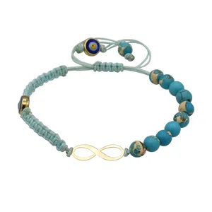 دستبند نقره زنانه طرح بی نهایت مدل 165s6