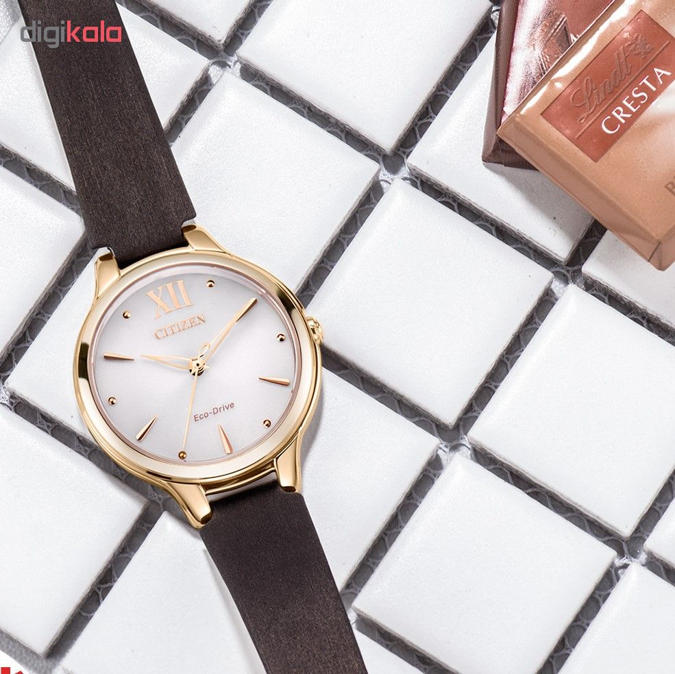 ساعت مچی عقربه ای زنانه سیتی زن مدل EM0553-18A