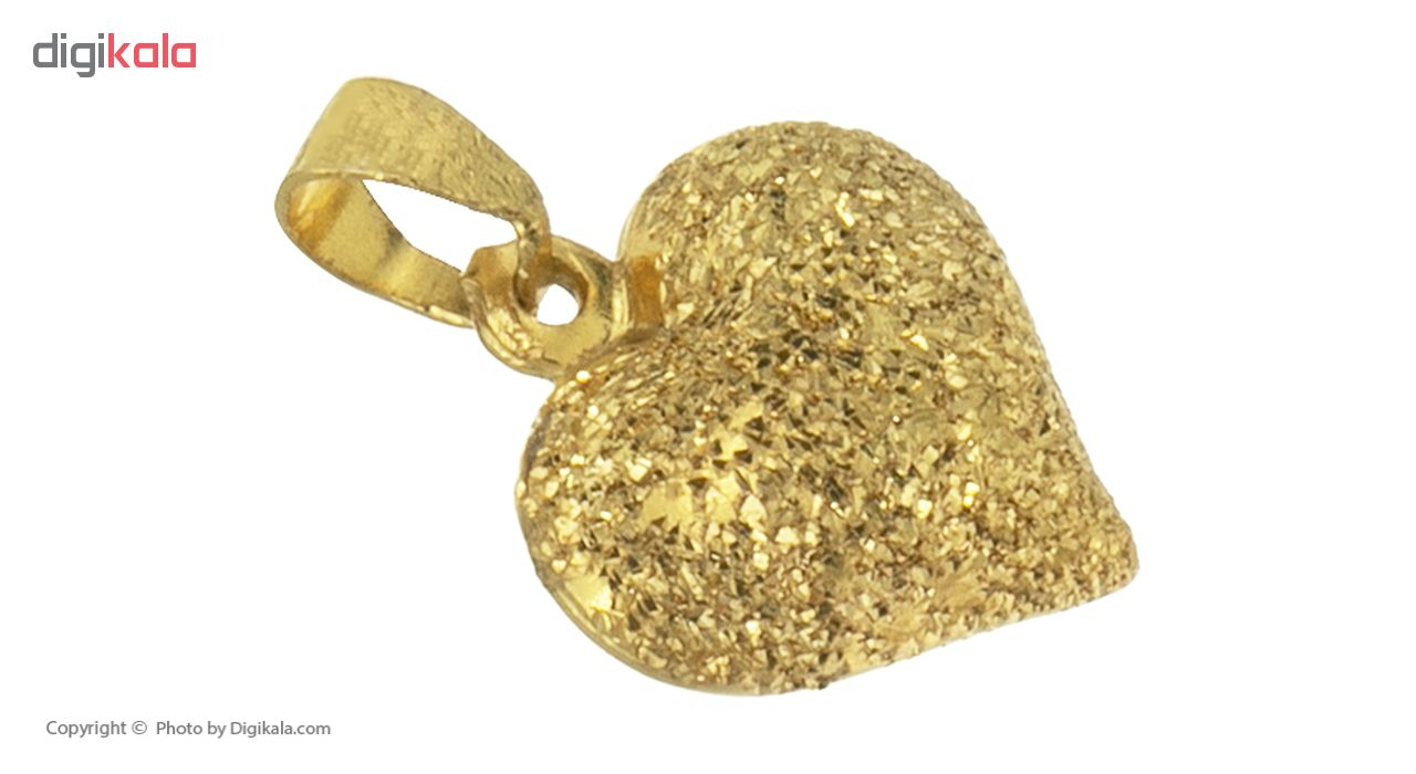 آویز گردنبند طلا 18 عیار زنانه مدل قلب کد MD-004
