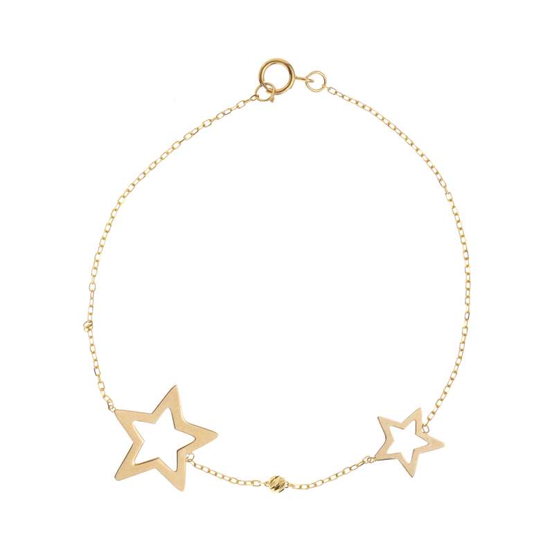 پابند طلا 18 عیار زنانه طرح ستاره کد AG-003