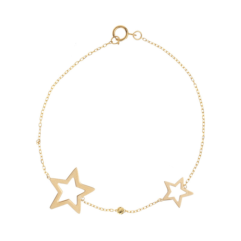 پابند طلا 18 عیار زنانه طرح ستاره کد AG-003